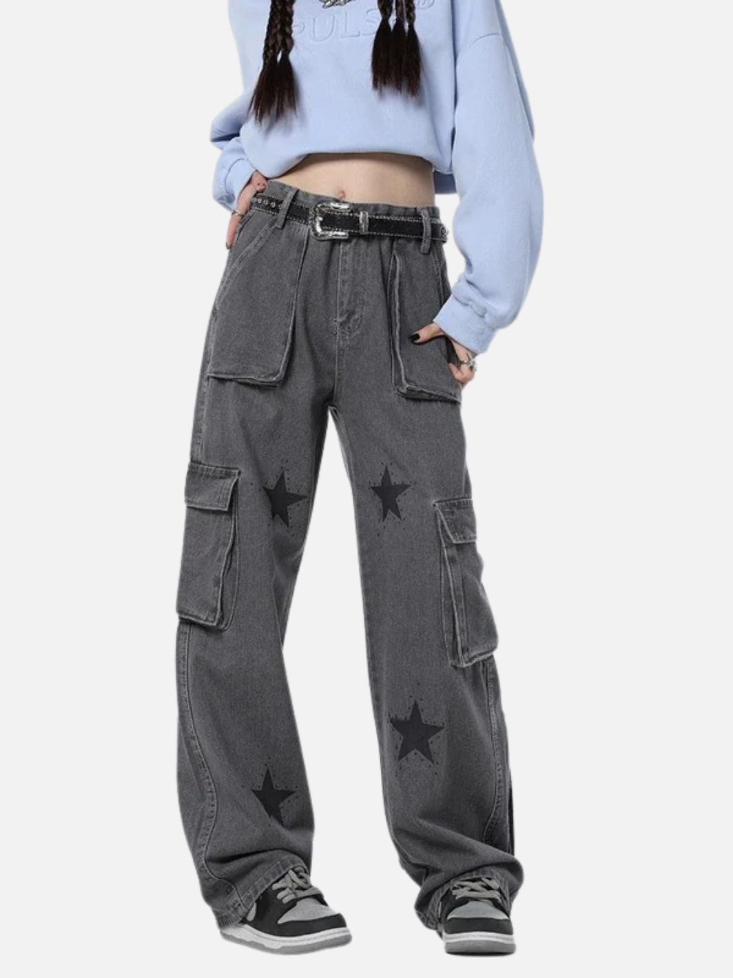 Y2K Stars Graphic Jeans