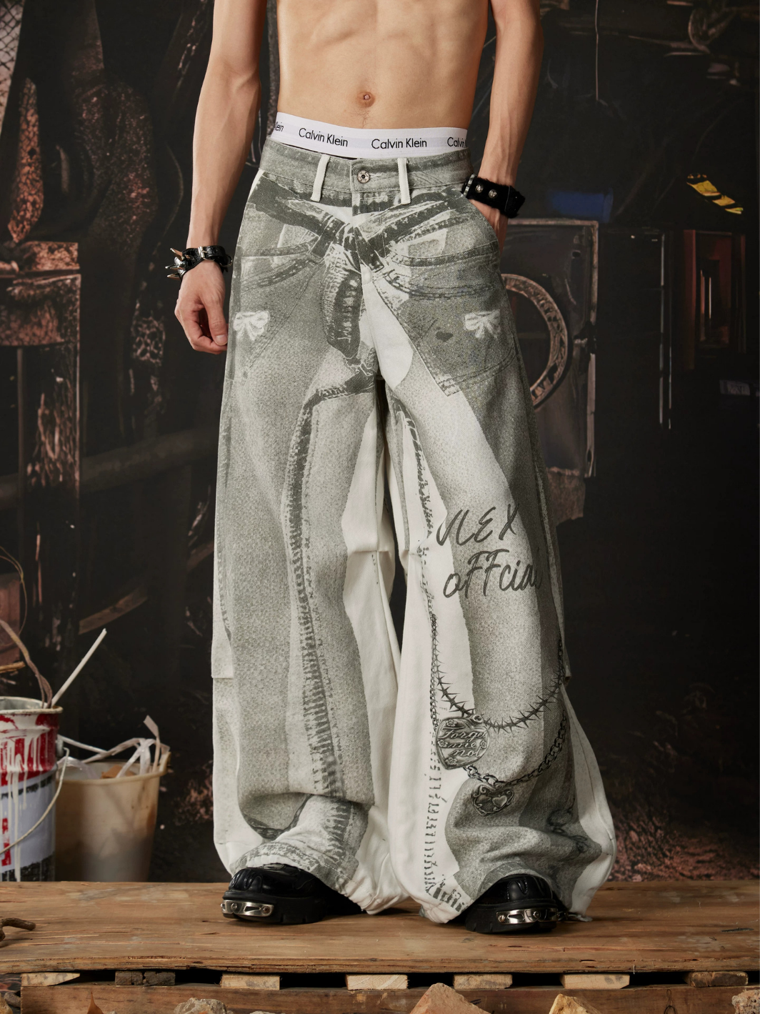 Graffiti Shadow Balloon Jeans