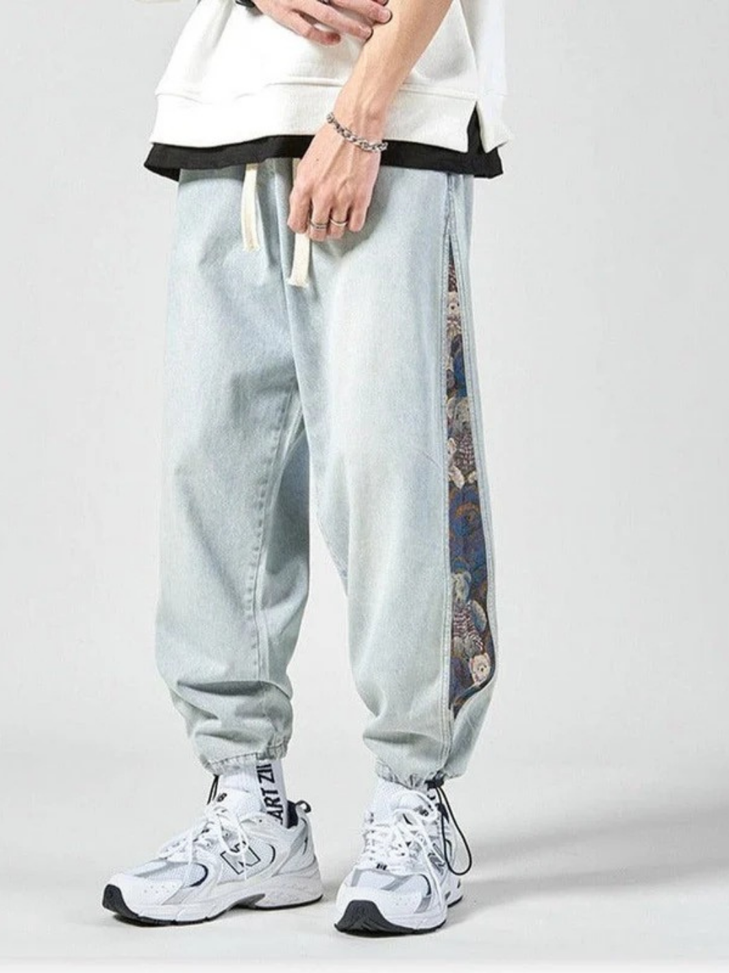 Washed Distressed Vintage Jeans