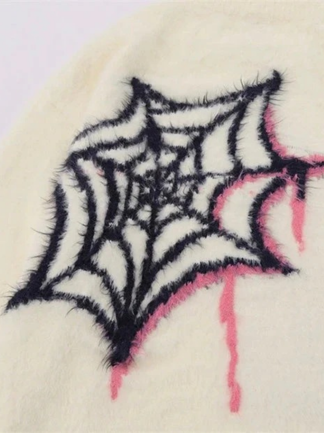 Spider x Star Fluffy Knitted Sweatshirt