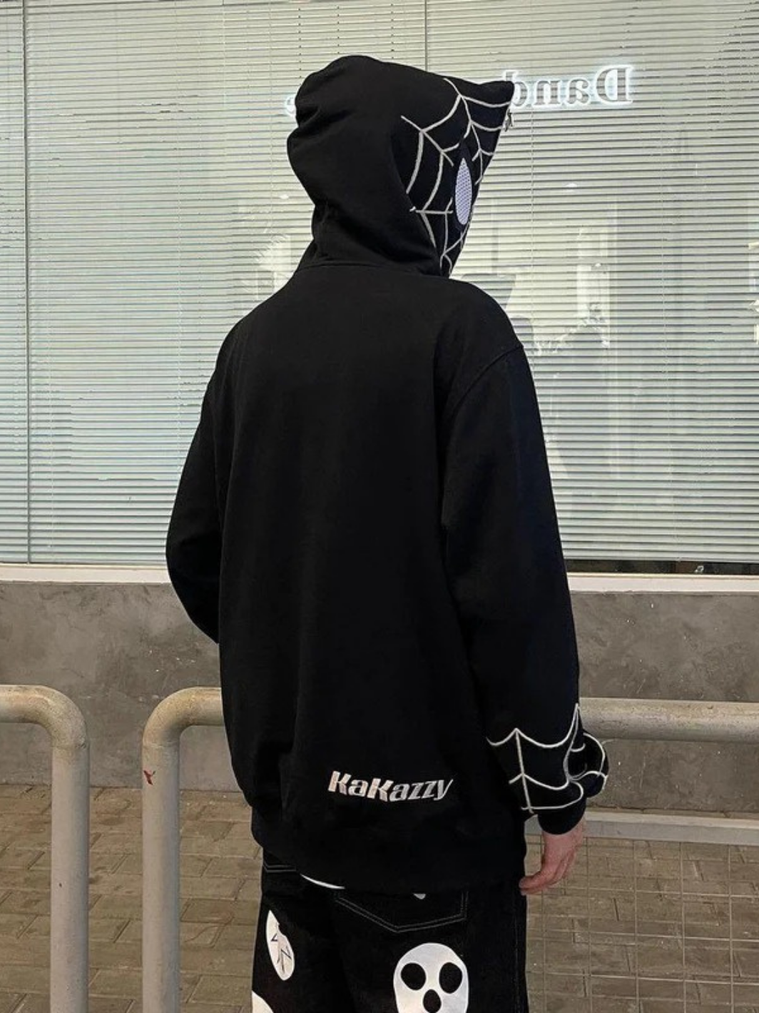 Spiderman Full Zip Hoodie Black