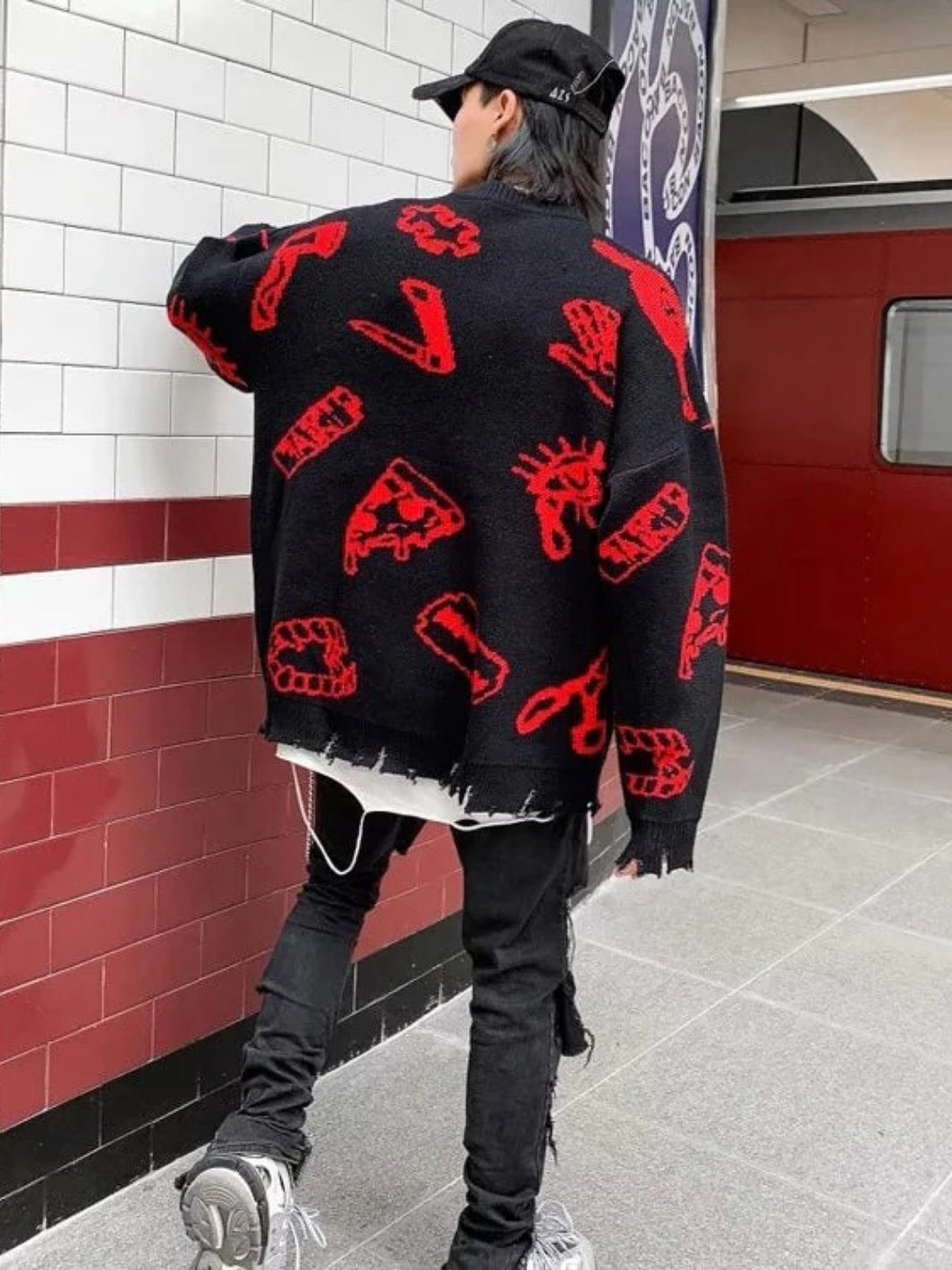 Lifestyle Icons Distressed Sweatshirt