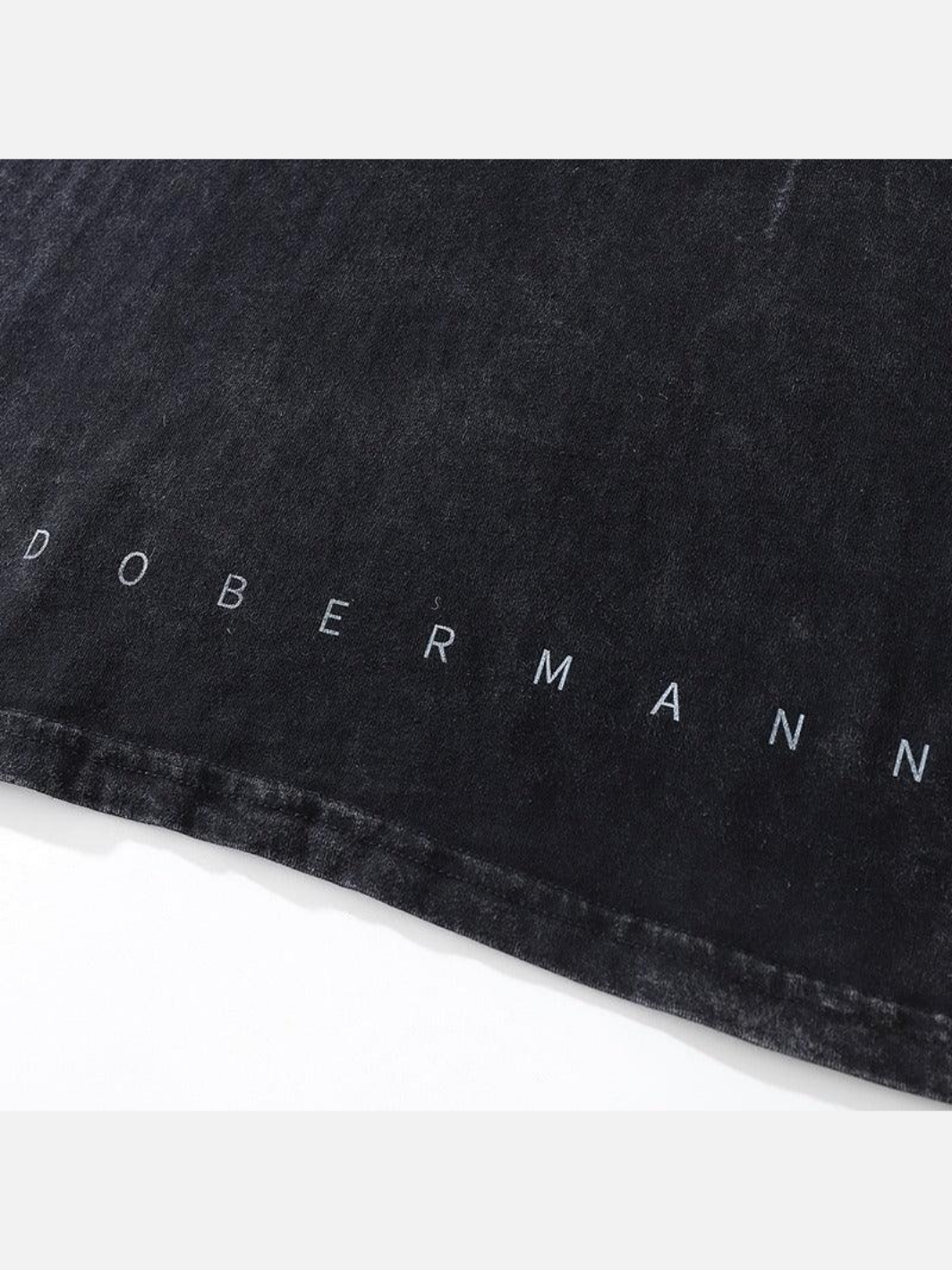 Washed T shirt Doberman Oversized