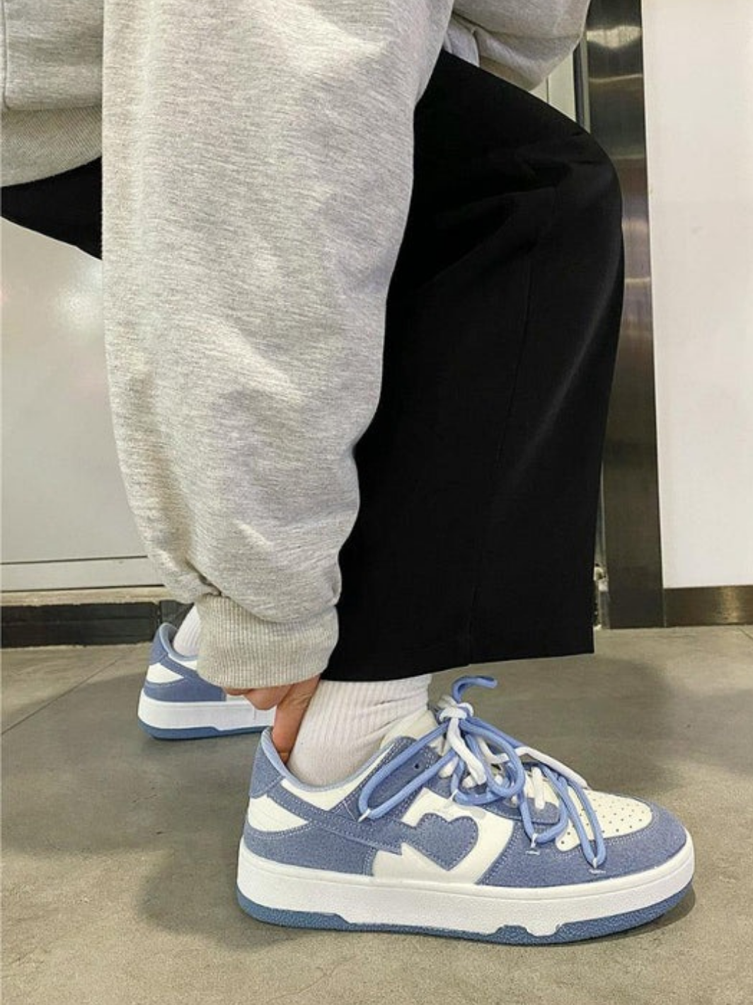 Blue Heart Shoe