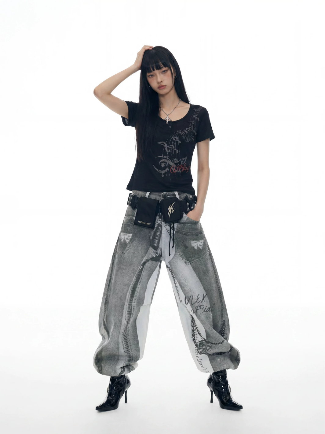 Graffiti Shadow Balloon Jeans