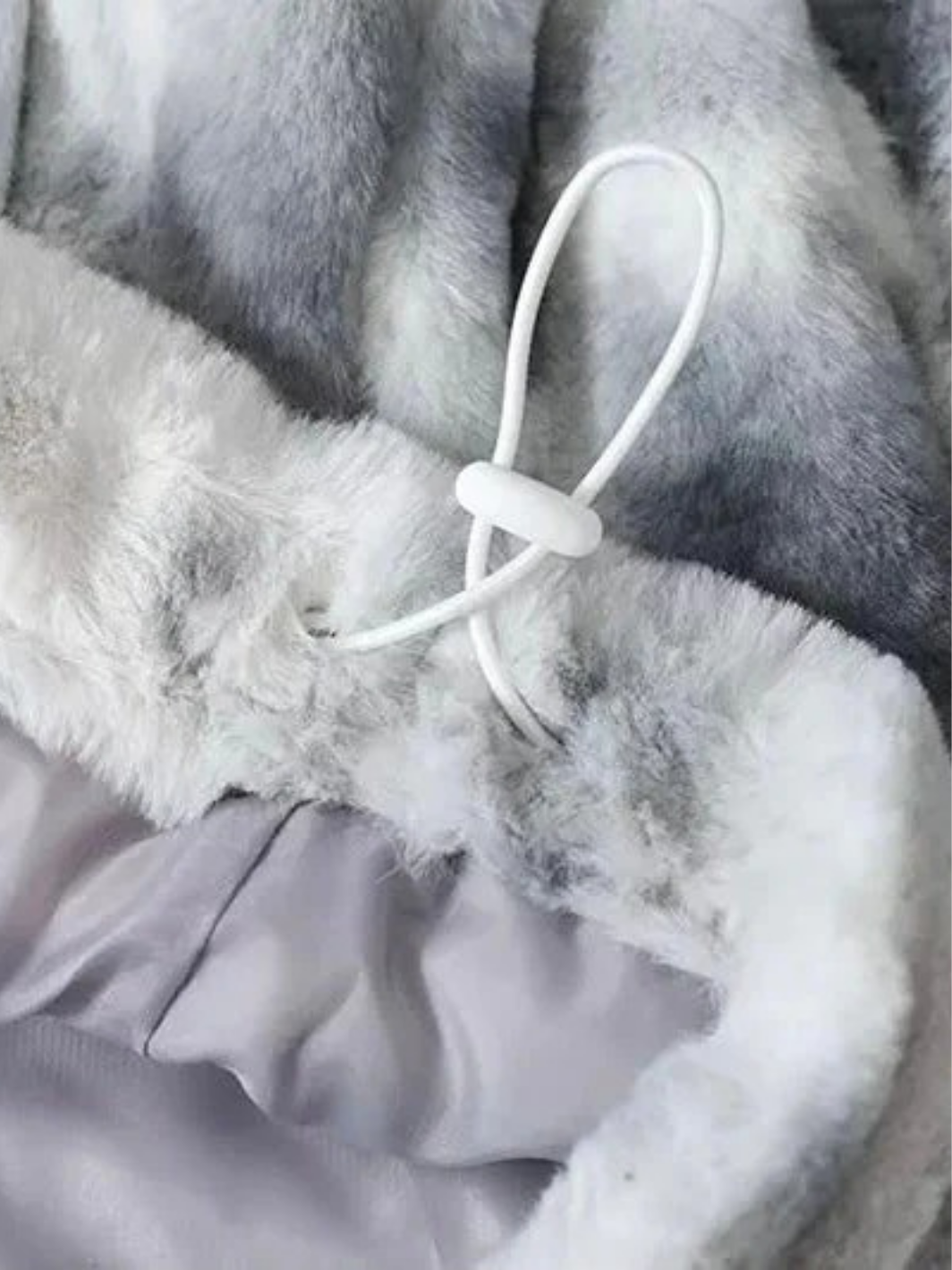 Faux Fur Tie-Dye Jacket