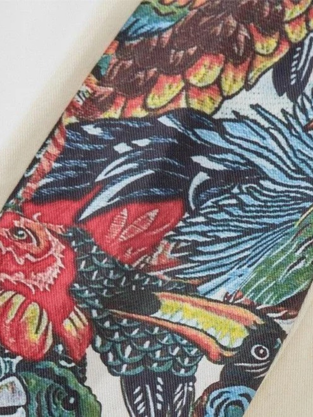 Cotton Pants - Colorful Animal Jungle Pattern