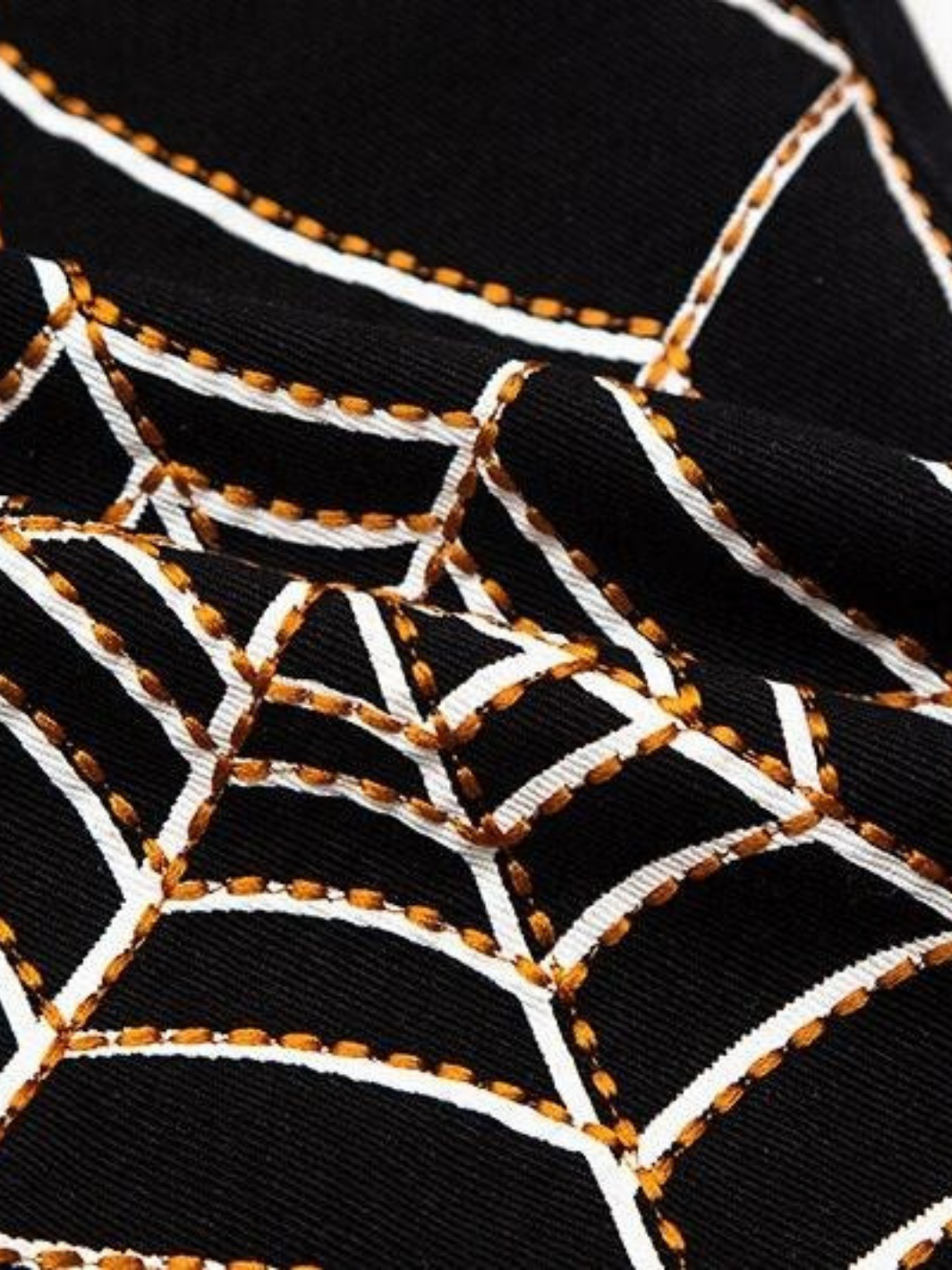 Spider Web Denim Trousers