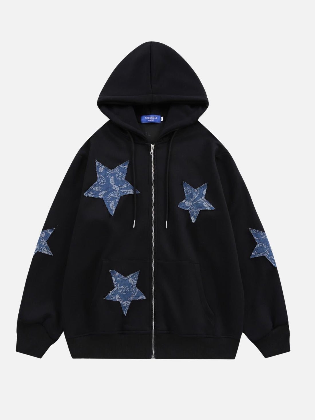 STARIUM - Graphic Sewn Zip Up Hoodie