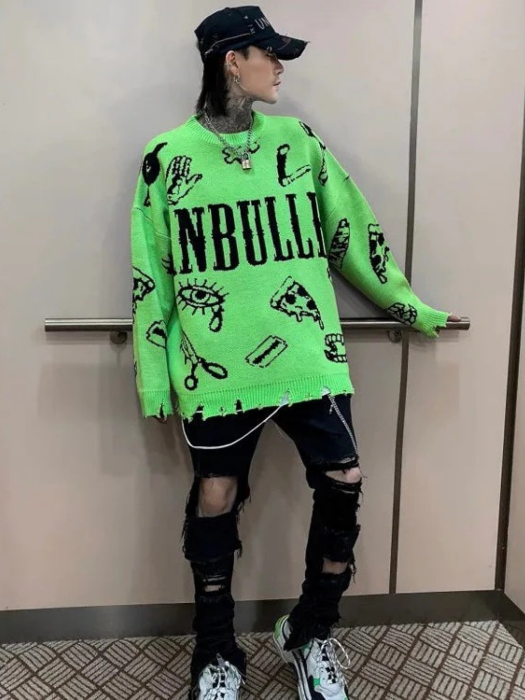 Lifestyle Icons Distressed Sweatshirt