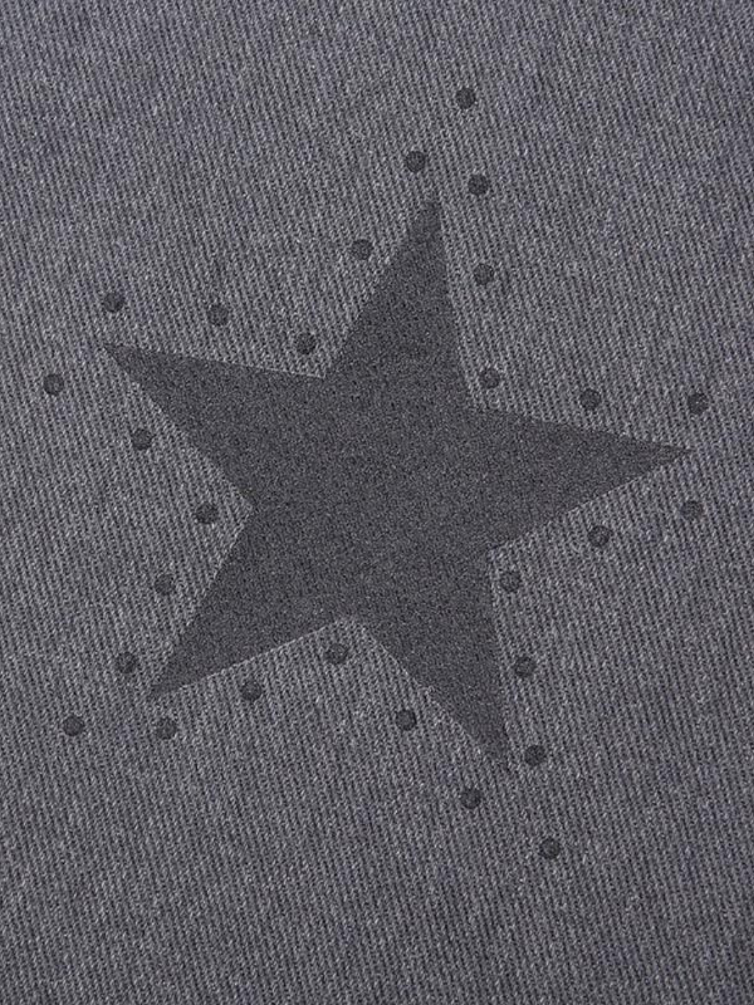Y2K Gray Star Grunge Baggy Denim Pants