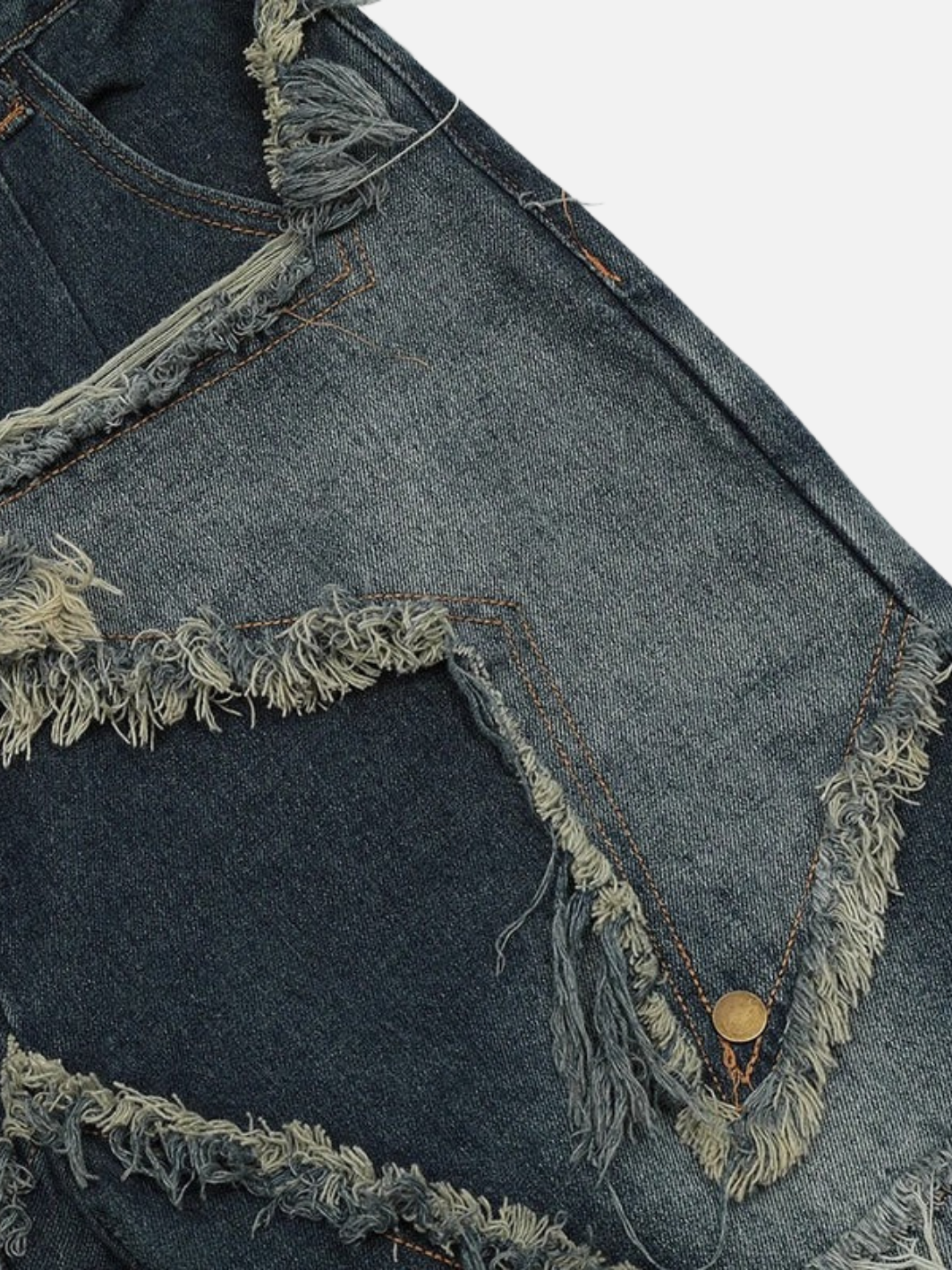 Vintage Tassel Star Denim Shorts