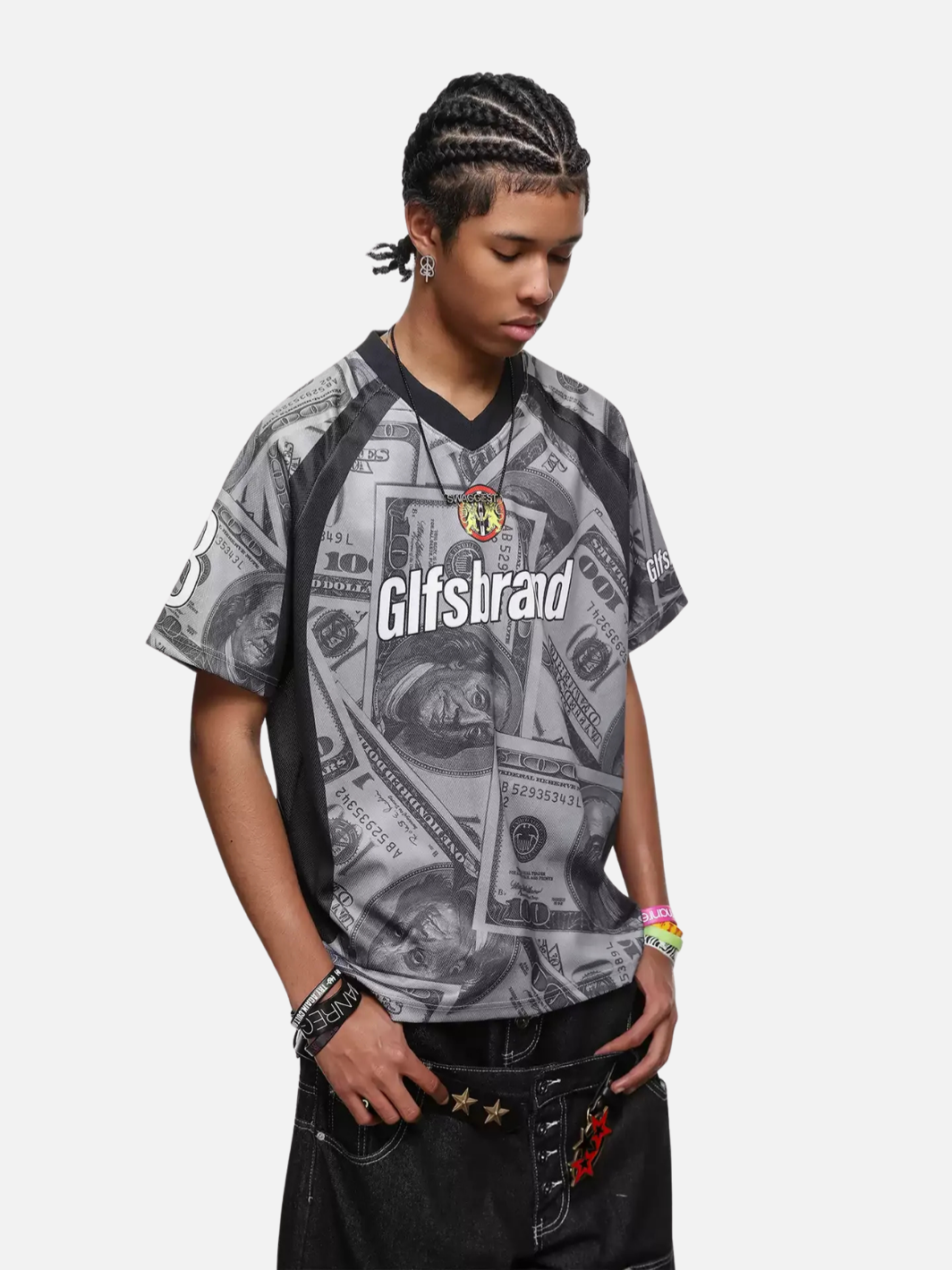 Outlaw Money Print Jersey
