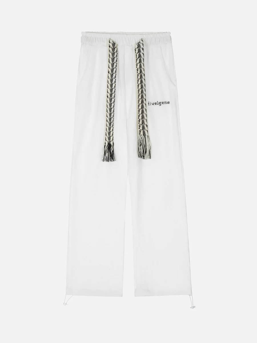 High Waist Straight Cotton Sweatpants