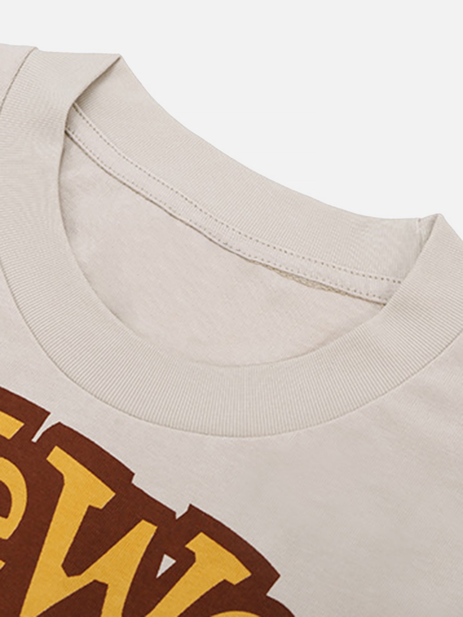 Bear Letter Print Hip Hop Short Sleeve T-shirt
