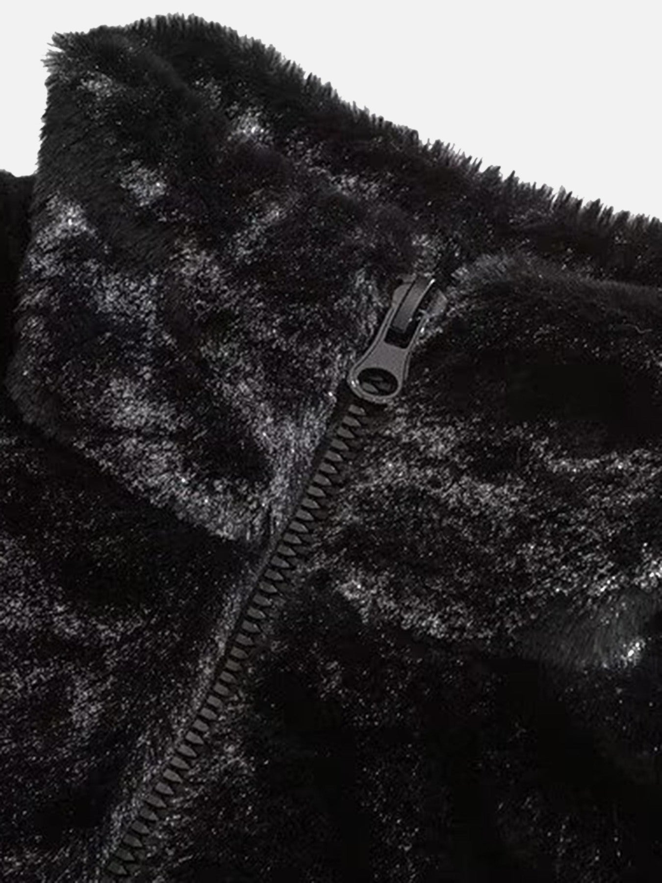 Street Letter Embroidered Plush Jacket