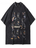 Doberman Washed T shirt Oversize Cotton - UrbanLaws