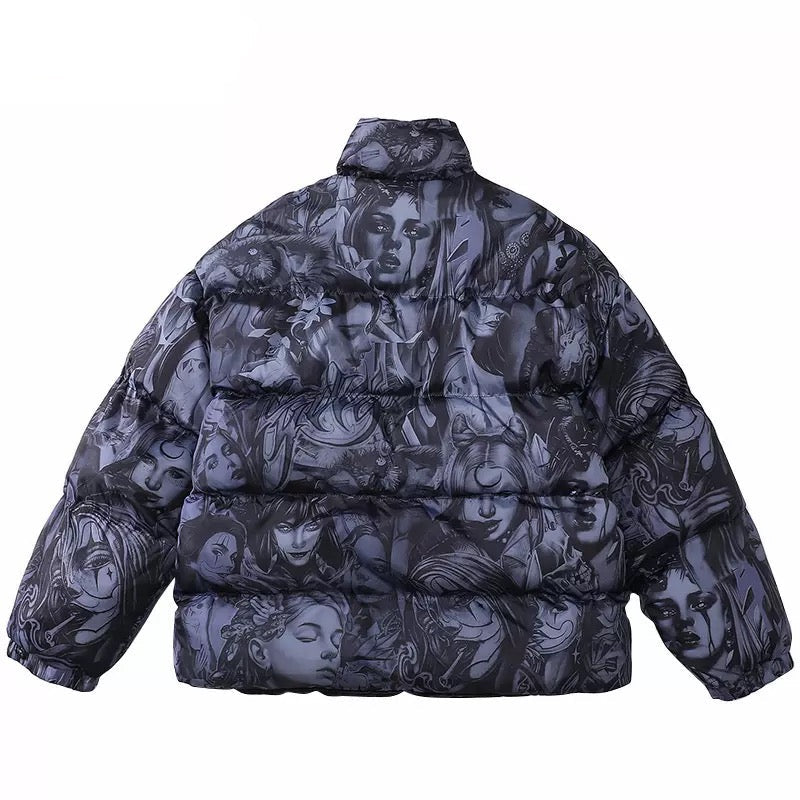 Anime Heroes Puffer Jacket