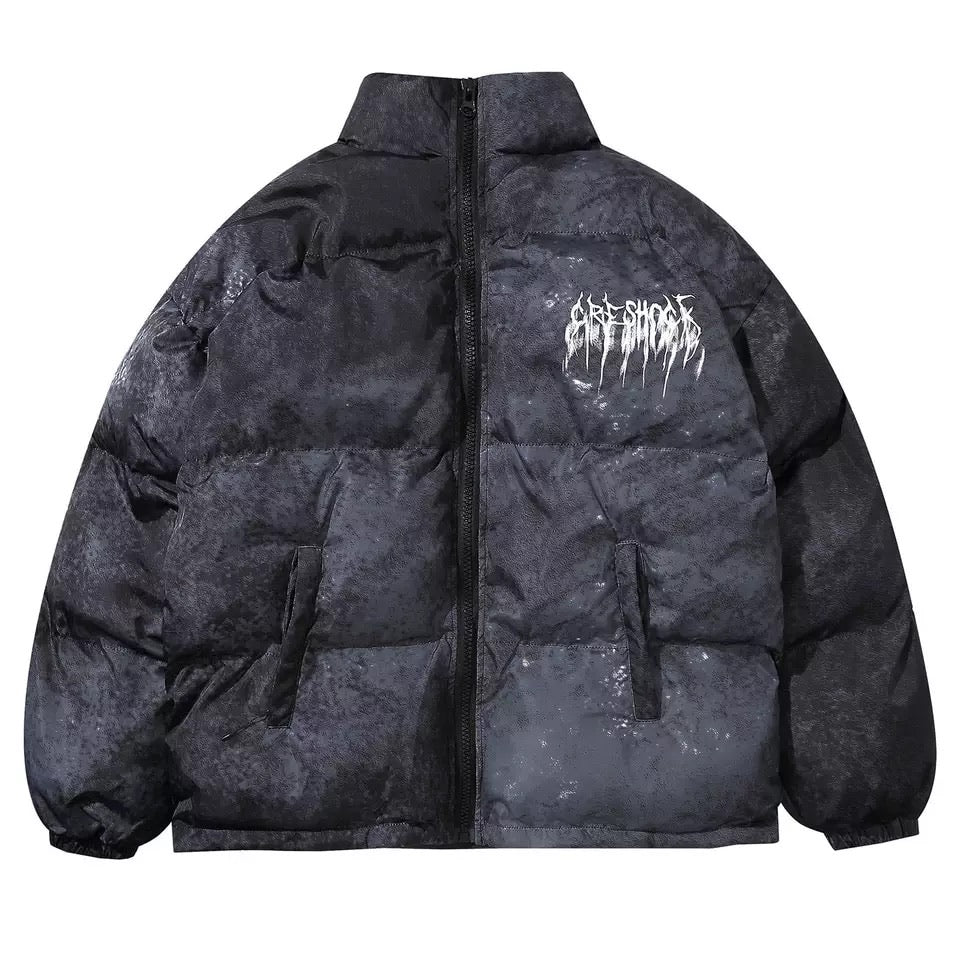 Graffiti Splash Puffer Jacket