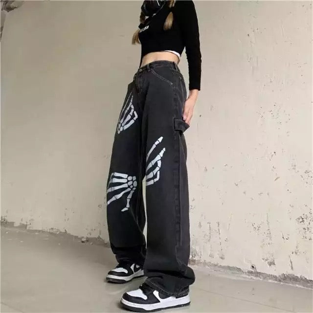 Skeleton Hands Jeans