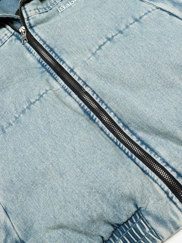 Frostwash Denim Bomber