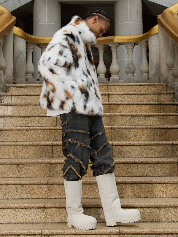 Prism Noir Fur Jacket
