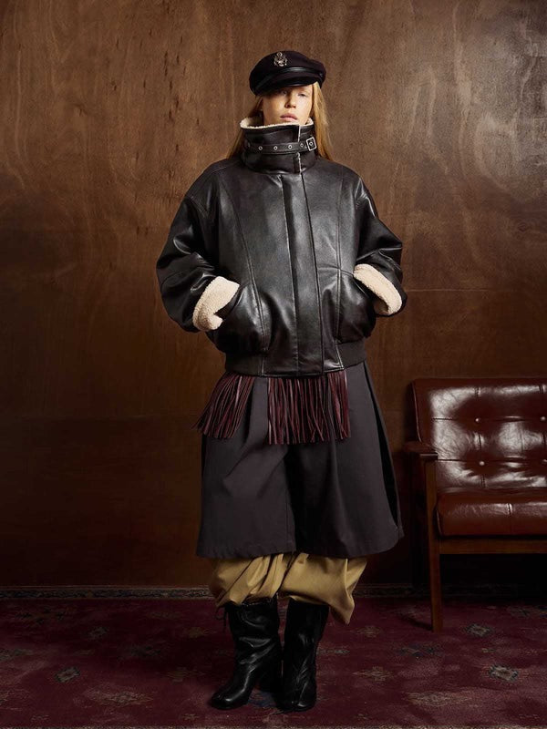 Razor Shearling Crop