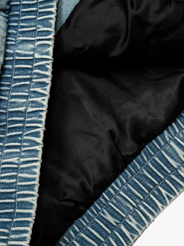 Frostwash Denim Bomber