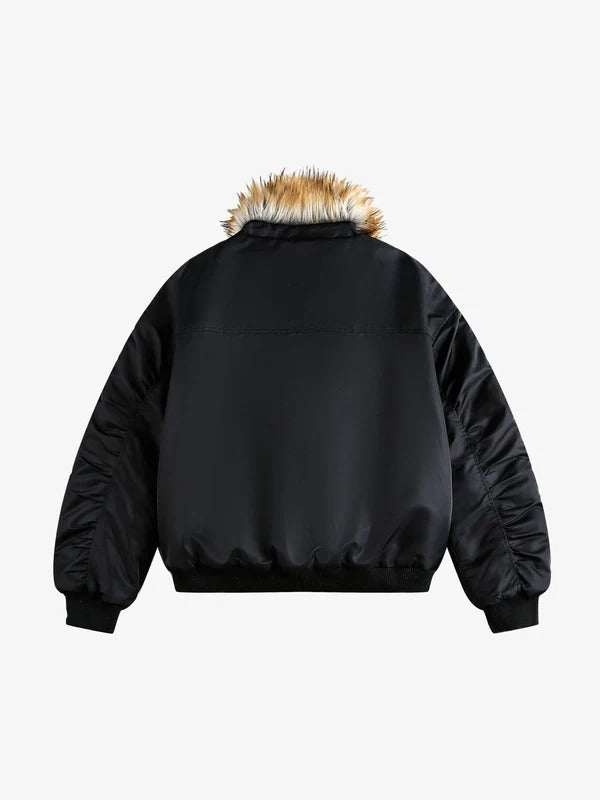 Nightfall Quilted Bomber