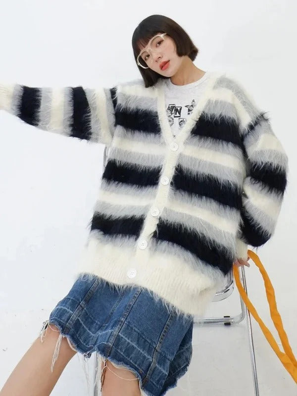Fuzzline Cardigan