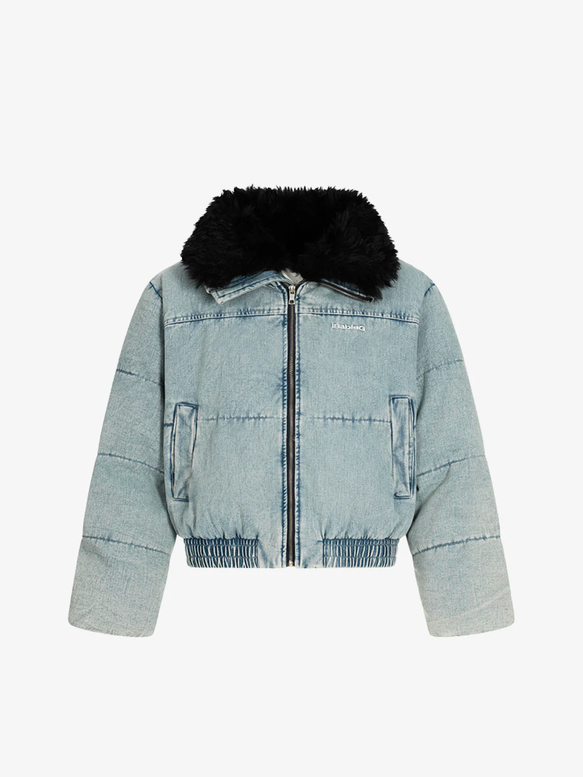 Frostwash Denim Bomber