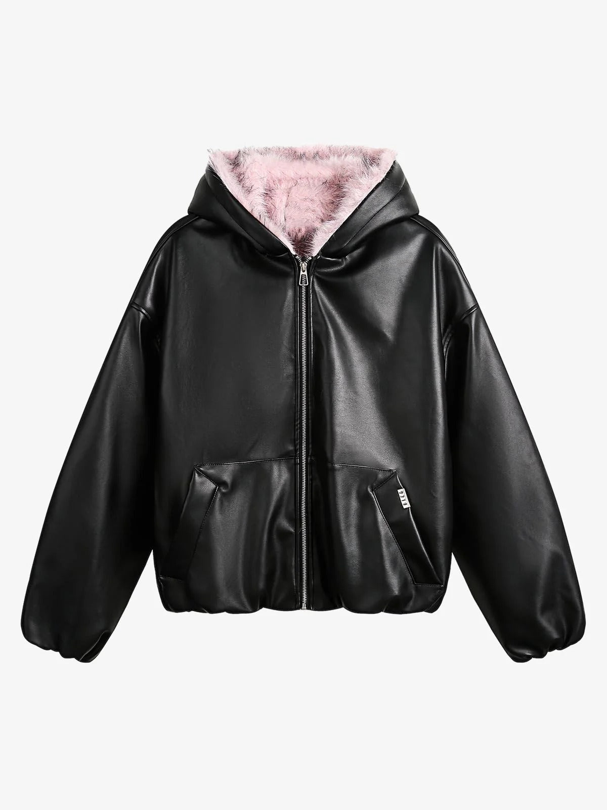 Rosavax Leather Puff Jacket