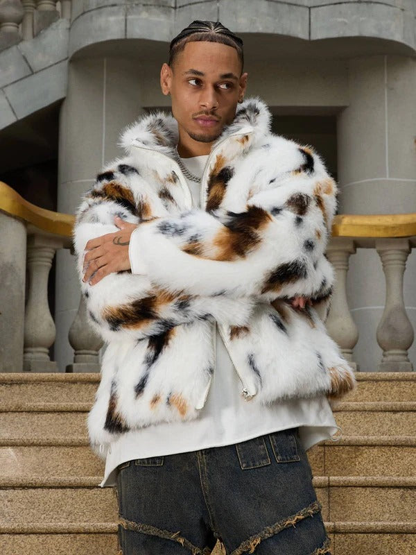 Prism Noir Fur Jacket
