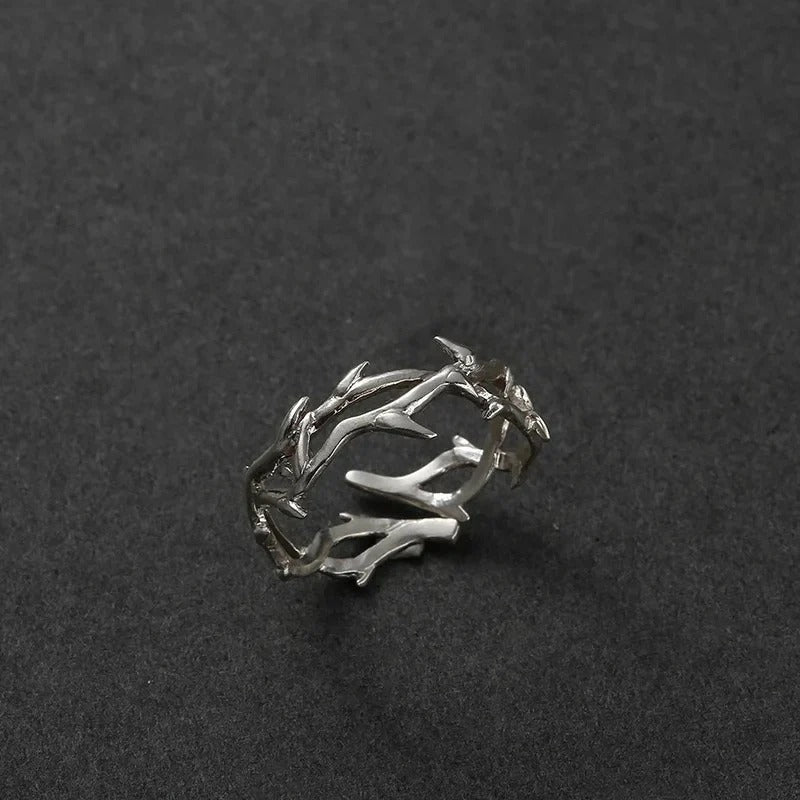 Silver Thorn Ring