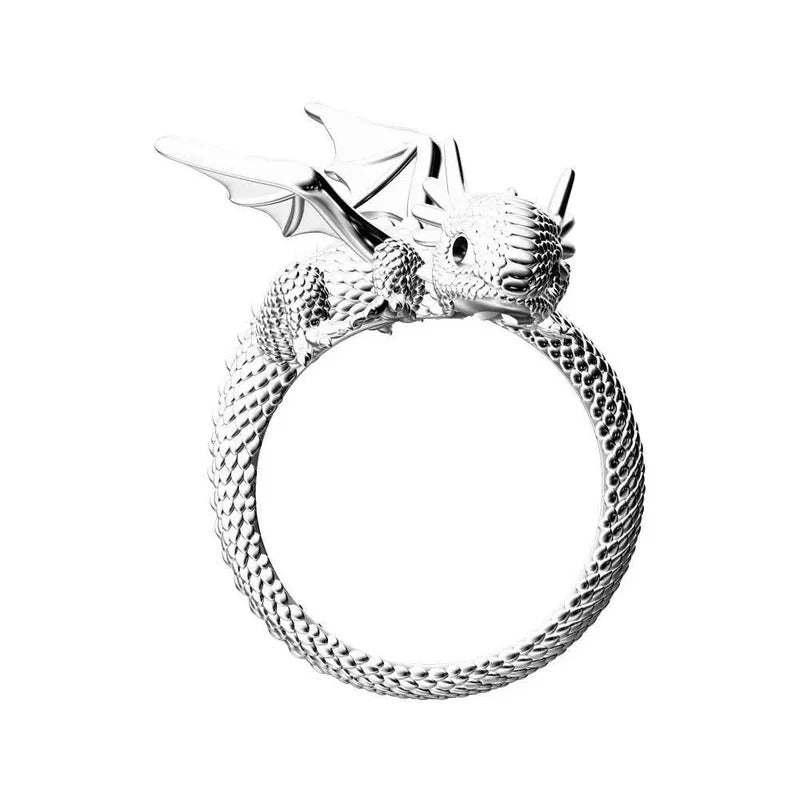 Silver Wyrm Ring