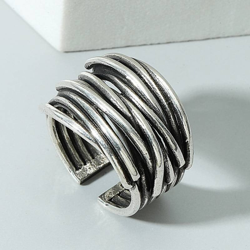 Obsidian Strata Ring