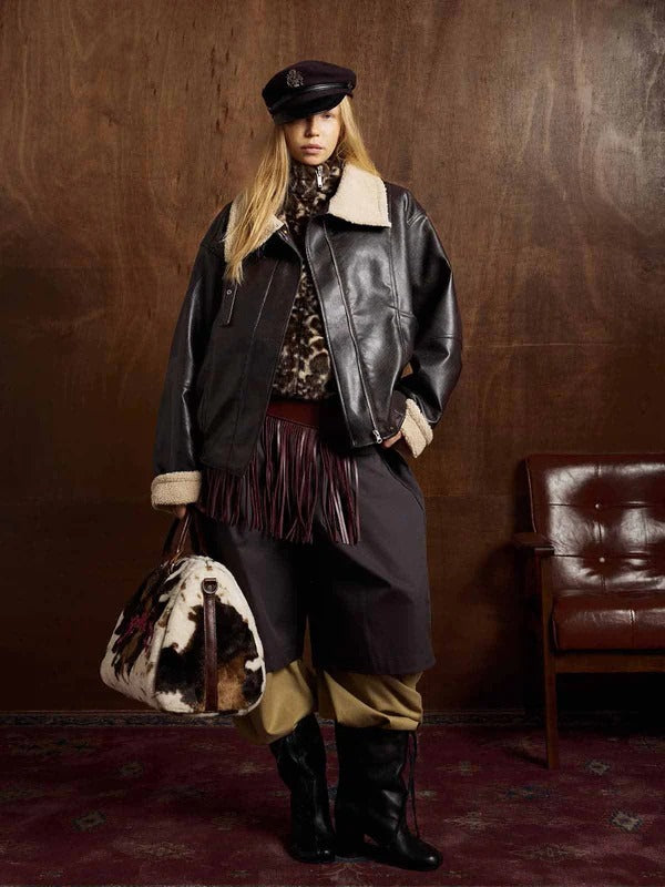 Razor Shearling Crop