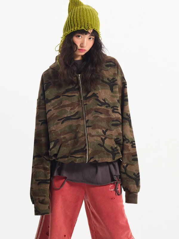 Kairo Cropped Zip Hoodie