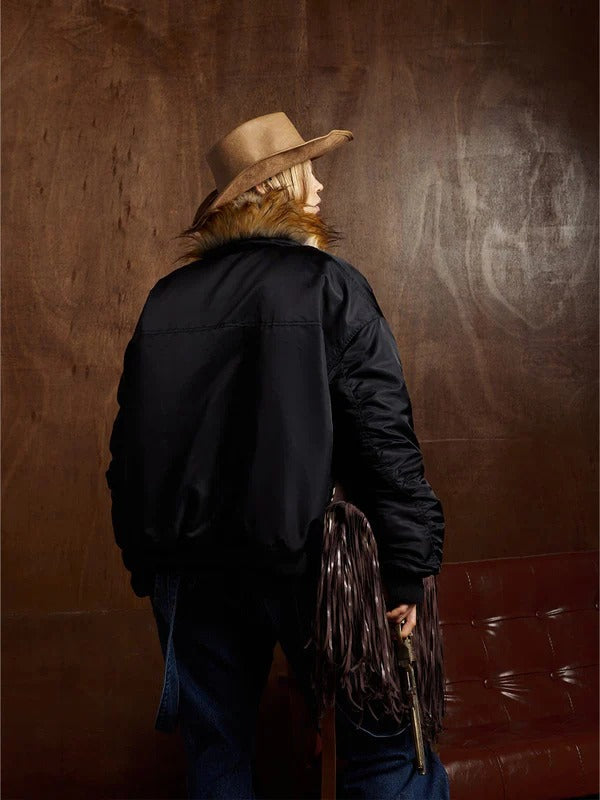 Nightfall Quilted Bomber