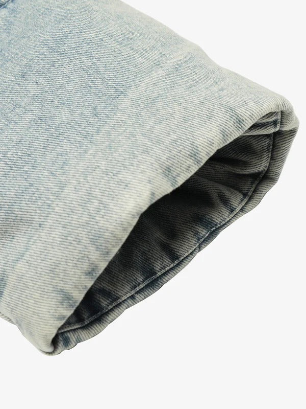 Frostwash Denim Bomber