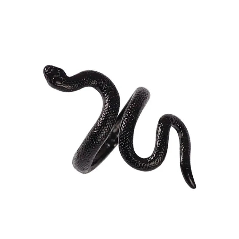 Obsidian Serpent Ring
