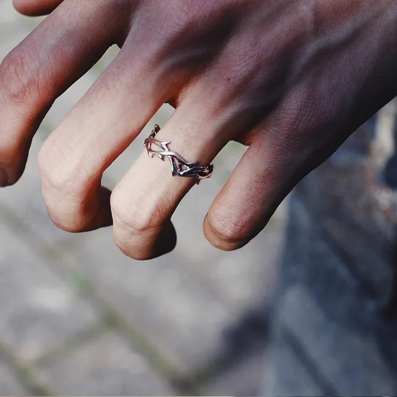 Silver Thorn Ring