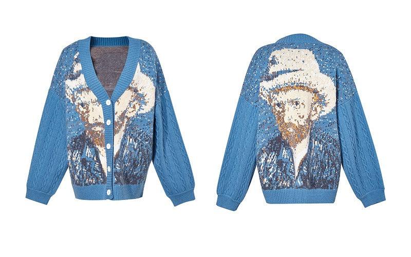 Vincent Van Gogh Sweater, Vintage - UrbanLaws