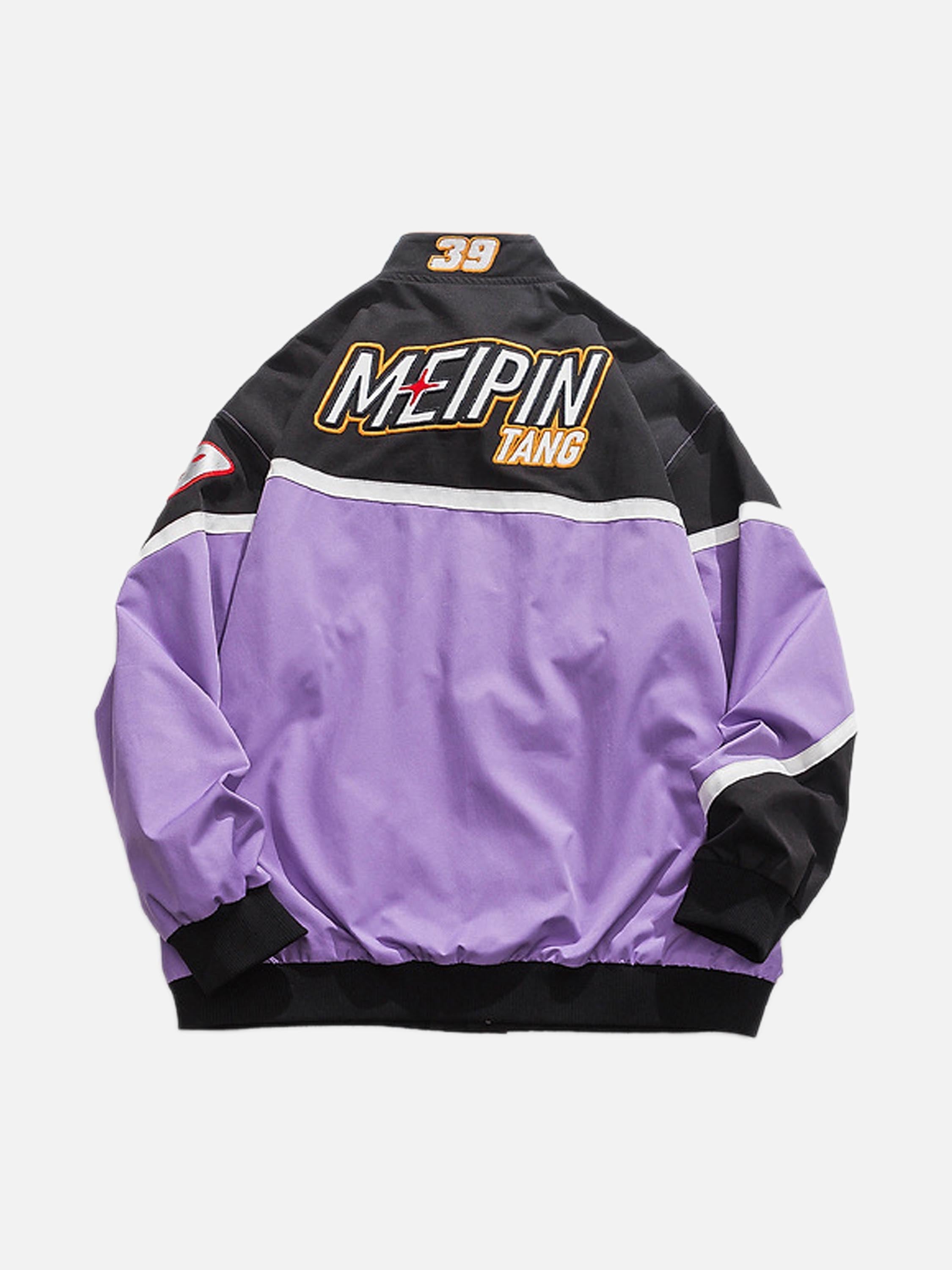 American Street Hip-hop Patchwork Embroidered Jacket