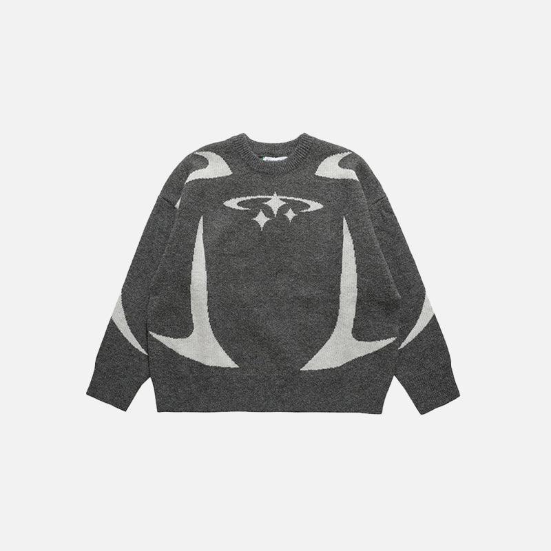 Y2K Stars Graphic Sweaters - UrbanLaws