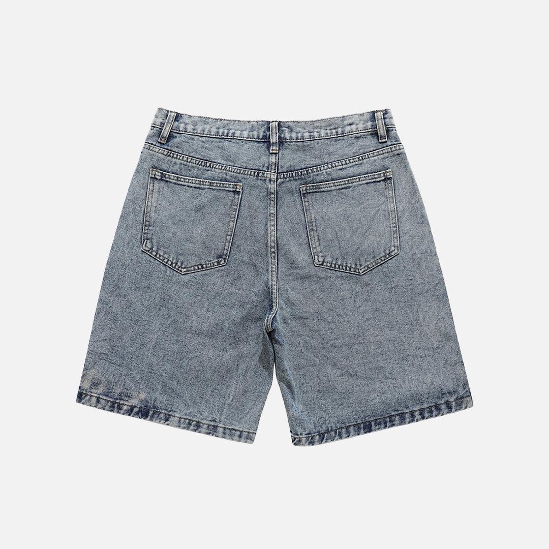 Denim Star Patchwork Shorts - UrbanLaws