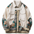 Embroidered Flowers, Unisex Jacket - UrbanLaws