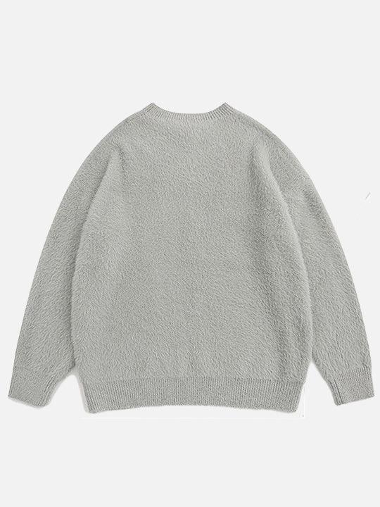 Mink Hair Rabbit Print Sweater - UrbanLaws