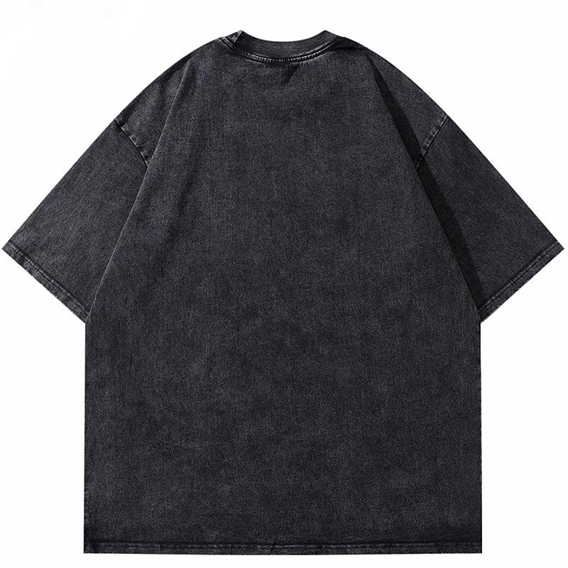 Washed T shirt Doberman Oversized - UrbanLaws