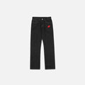 Black Baggy Star Denim Jeans - UrbanLaws